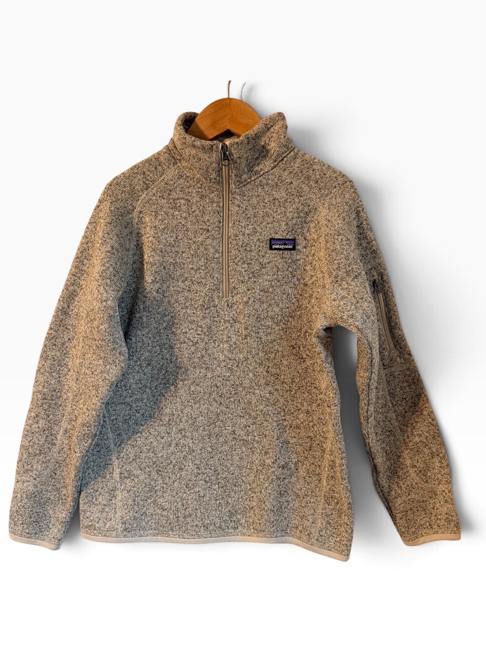 Patagonia Better Sweater Size XL (14) Heathered Oatmeal